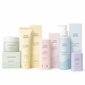 Korean Style Face Care Set With Cleansing Foam Hydrating Toner Serum Moisture Cream And Sun Stick - Product Image 1