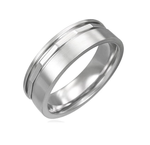 Mode tendance meilleure vente bague en acier inoxydable Bague en gros pour les femmes Bague disponible de taille personnalisée simple - Product Image 3