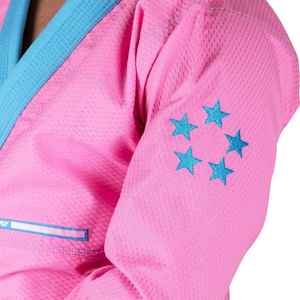 ชุดยิวยิตสูบราซิลเลียนคุณภาพสูงสั่งทำพิเศษ สีชมพูยอดนิยม ผ้าคอตตอนนุ่มสบายผิว ชุดยิวยิตสู BJJ  รับผลิตแบบ OEM - Product Image 3