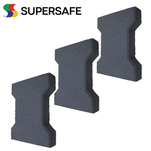 Revêtement de sol en caoutchouc de couleur personnalisée de haute qualité Pavés de brique Dogbone durables pour les allées de terrasse de piscine résidentielle Malaisie vente en gros - Product Image 2