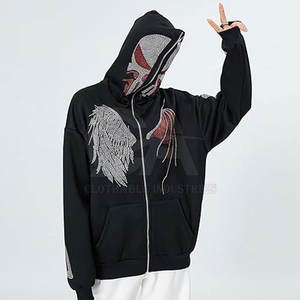 Women <b>Rhinestone</b> <b>Hoodie</b> Custom Bling <b>Hoodie</b> for Streetwear Fashion OEM ODM Factory Price Customized - Product Image 3