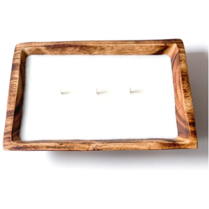 Vendeur chaud bougie en bois de mangue bol de pâte pièce maîtresse en bois naturel décoration de mariage à la maison de table à des prix acceptables - Product Image 6