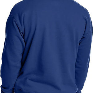 Sweat-shirt à col rond uni en coton éponge français 100% épais pour hommes, sweat-shirt de luxe surdimensionné à épaules tombantes de créateur personnalisé - Product Image 6