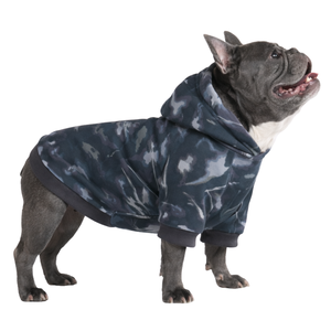 Concrete Wood Pattern Dog Hoodie Asphalt Camo Soft Fleece Pet Sweatshirt With Hood Cozy Warm Pullover Winter Wear Dogs - Product Image 3