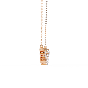 18K Gold Lab Grown Diamond Necklace for Ladies Beautiful Accessory - Product Image 6