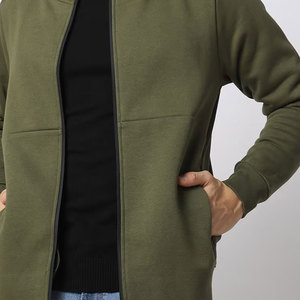 Wholesale Custom Logo Men <b>Zipper</b> <b>Jacket</b> Windbreaker <b>Jacket</b> for Men Breathable Material Long Sleeve Men Hoodie - Product Image 3