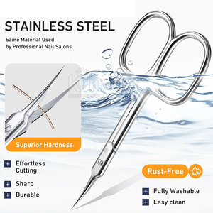 Sharp Precision Cuticle Scissors With Slim <b>Grip</b> For Easy Trim <b>Control</b> Fine Curved Cuticle Scissors With Durable Blades - Product Image 4