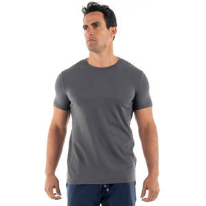 Alta calidad 100% algodón transpirable venta al por mayor Camiseta básica lisa hombres cuello redondo manga corta suave todos los días OEM camiseta para hombres - Product Image 4