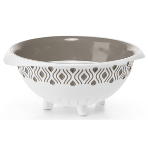 SCOLAPASTA TOSCA 28 cm bianco/tortora chiaro - Product Image 1