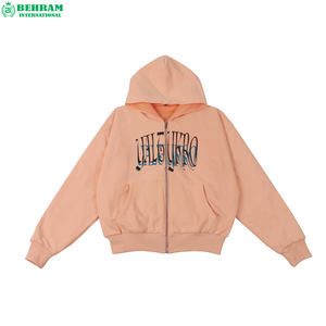 Sudaderas con Capucha Personalizadas de Estilo Urbano, Unisex, Corte Regular, con Cierre, Logotipos Impresos en DTF, Manga Larga, Casuales, Transpirables, de Secado Rápido, 100% Algodón - Product Image 4