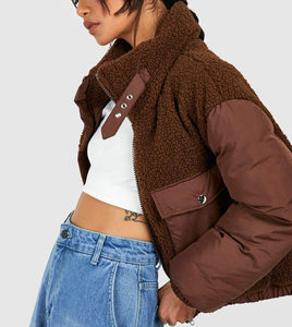 Venta al por mayor de moda para mujer chaqueta puffer a granel elegante ligero cálido moda prendas de vestir exteriores de alta calidad abrigo de invierno - Product Image 3
