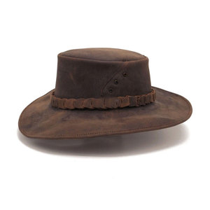 Premium Quality Wholesale Price Leather <b>Hats</b> Top Selling Pakistan Made Durable Hot Sale Leather <b>Hat</b> - Product Image 4