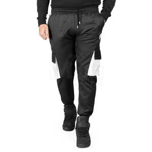 Pantalones apilados de gran tamaño con bolsillos Cargo para hombre, ropa de calle con logotipo personalizado, pantalones apilados de Color sólido, muestra gratis - Product Image 1