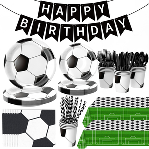 Set <span class=keywords><strong>de</strong></span> Decoración para Fiestas Biodegradable y Desechable con Temática <span class=keywords><strong>de</strong></span> Fútbol, Ecológico, <span class=keywords><strong>Navidad</strong></span>, Deportes - Product Image 6