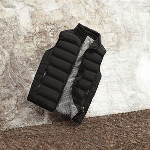 Chaleco de Invierno Personalizado para Hombre, Cuello Alto, Cortavientos, Ligero, Sin Mangas, Servicio OEM - Product Image 2