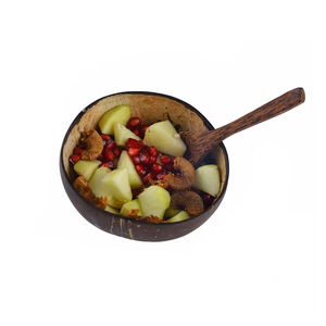 Cuencos redondos de cáscara de coco Natural 100%, vajilla hecha a mano para frutas, Colección Premium de cuencos de coco - Product Image 6