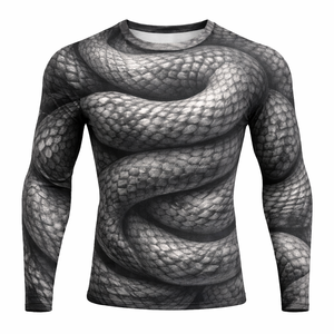 Camisetas Rash Guard para Adultos, Tallas XS-3XL, Colores Personalizados, Sublimación OEM, Spandex/Nylon, Ajuste de Compresión, Secado Rápido - Product Image 4