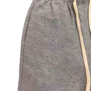 Lupin feutre acide lavage évasé pantalon hommes décontracté cordon taille gris bouffée imprimé coton Joggers Flare pantalons de survêtement polaire jogger - Product Image 3