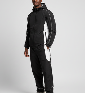 Survêtement léger personnalisé pour homme, coupe-vent, vêtements de sport amples, fermeture éclair, nylon, survêtement pour homme - Product Image 5