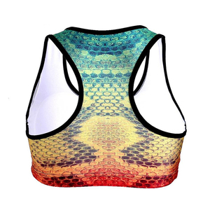 Sublimation personnalisée Soutien-gorge de sport pour femmes Soutien à impact élevé Yoga Gym Fitness Training Rembourré Respirant Vêtements de sport Vêtements d'entraînement - Product Image 2