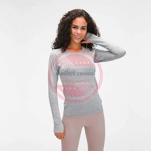 เสื้อสครับทางการแพทย์แขนยาวคอลูกเรือสำหรับพยาบาล - Product Image 5