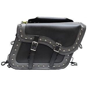 Sac latéral de selle en cuir pour moto, grande taille, prix bas, logo personnalisé, sacs de selle en cuir pour moto, service OEM - Product Image 3