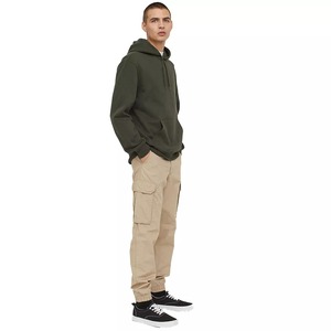 Plush Hoodie <b>Pullover</b> <b>Sweater</b> Custom Solid Long Sleeve Hoodies Men Sweatshirt - Product Image 3
