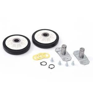 LA1008 <b>Electric</b> Dryer Rear Drum Roller <b>Kit</b> Dryer Replacement Parts for Whirlpool Tumble Dryer Plastic Housing - Product Image 1