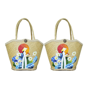 Producto caliente, bolso de mano tejido a mano con jacinto de agua para un uso diario sostenible y elegante con alta calidad - Product Image 1