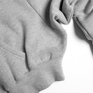 Sudadera con Capucha Corta de Forro Polar para Mujer, Venta al por Mayor de Fábrica, Logotipo Personalizado, Talla Grande, Ropa Deportiva Informal para Mujer - Product Image 5