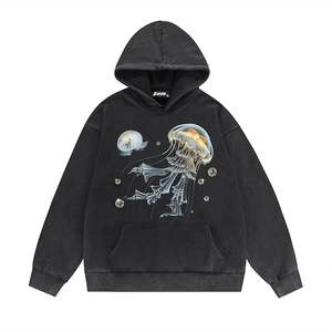 Venta caliente logotipo personalizado invierno Digital 100% algodón suelto ajuste hombres sudadera estilo Casual cómodo ajuste más demandado - Product Image 2