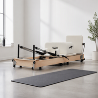 Reformer de Pilates pliable professionnel en bois pour le yoga et le fitness, équipement de Pilates pour l'entraînement à domicile