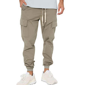 กางเกงคาร์โก้ผ้าใบลำลองสำหรับผู้ชายกางเกงยุทธวิธีกันลมระบายอากาศได้มีหลายกระเป๋าสำหรับเดินป่าล่าสัตว์กันรอยยับสำหรับผู้ใหญ่ - Product Image 1
