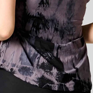 Señoras de moda corto sólido tejido transpirable sin mangas cuello redondo Casual gimnasio desgaste OEM servicio disponible personalizable - Product Image 6