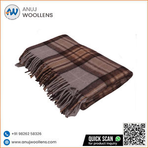 Couvertures Mackller en gros bon marché Couverture rectangulaire en flanelle à motif écossais de qualité supérieure pour la chambre à coucher en hiver - Product Image 4