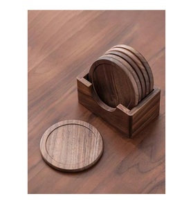 ที่รองแก้วไม้มะม่วงงานฝีมือคุณภาพดีดีไซน์สวยงาม - Product Image 1