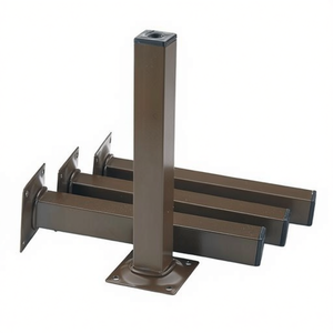 Patas de Muebles Cromadas ELEMENT SYSTEM de 25 x 25 mm y 200 mm de Altura con Placa Atornillable para Mesas, Juego de 4 Piezas - Product Image 3