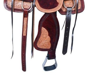 Silla de caballo de cuero occidental ecológica de alta calidad ADEEFA, tamaños personalizables, calidad Premium, paseo cómodo indio - Product Image 2