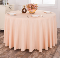 Nappe ronde en polyester de qualité supérieure blanche mantel de mesa Simple Home Decor Events Wedding Decoration Supplies Table Cloth