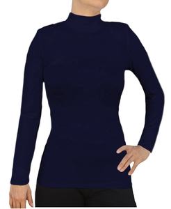 T-shirt manches longues col roulé femme 100% coton 160gsm OEM Bangladesh - Product Image 1