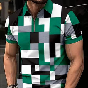Camisetas Polos gráficas para hombre, camiseta POLO informal con estampado 3D de manga corta de verano 2025, camisetas cómodas de talla grande 6XL - Product Image 5