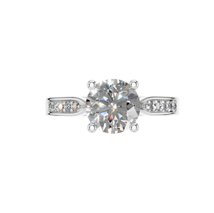 Anillo Solitario de Platino con Diamante Cultivado en Laboratorio PT950 para Mujer, Regalo para Aniversario de Bodas y Fiestas - Product Image 4