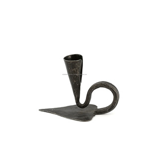 ชุดเชิงเทียนเหล็กดัด2มือปลอมฐานเชิงเทียนออกแบบหัวใจที่จับโลหะสีดำสำหรับตกแต่งบ้านเรียวคริสต์มาส - Product Image 4