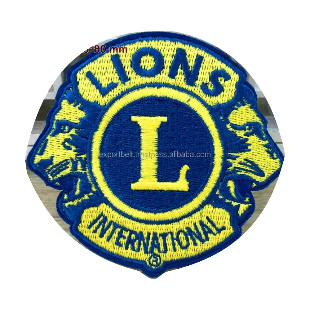 OEM LI Civilian Club Logo Patch Scouts Helping Services Patches Custom 3D WE SERVE EMBROIDERED PATCH