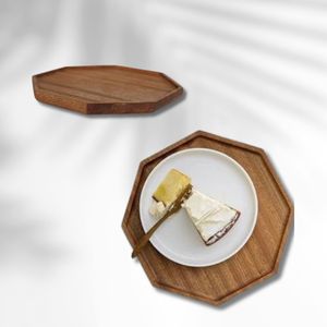 Juego de vajilla de madera seguro para microondas, duradero, respetuoso con el medio ambiente, platos de cocina cuidadosamente elaborados de Indonesia - Product Image 3