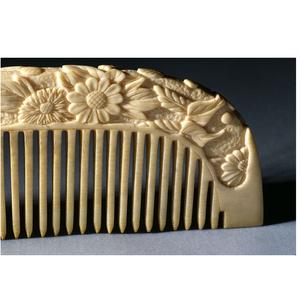 หวีกระดูกจากแหล่งกำเนิดตามธรรมชาติทำจากวัสดุเป็นมิตรกับสิ่งแวดล้อมด้ามจับแกะสลักสีโลโก้ออกแบบได้ตามต้องการ - Product Image 1