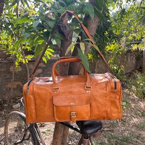 Sac de voyage en cuir personnalisé fait à la main, marron, noir, beige, grand sac de voyage pour homme, sac de week-end en cuir, sac de voyage en cuir - Product Image 3