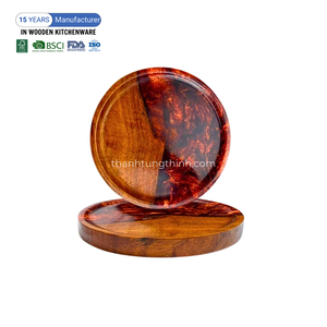 Posavasos de Madera de Resina Epoxi Ecológicos Más Vendidos, Hechos a Mano en Vietnam para Mesa de Comedor y Decoración del Hogar - Product Image 5