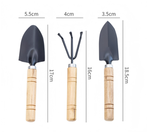 Mini Outils de Jardinage Portables, Pelle à Tête Métallique, Bêche de Lac, Outil pour Relever le Sol du Jardin, Cultiver des Fleurs, Manche en Bois - Product Image 3