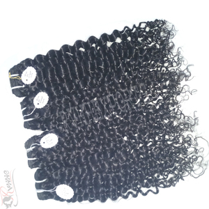 Gran Stock de Extensiones de Cabello Humano Remy Virgen Natural al por Mayor, Cabello Indio Rizado Kinky, Tejido de Cabello con Doble Trama a Máquina - Product Image 3